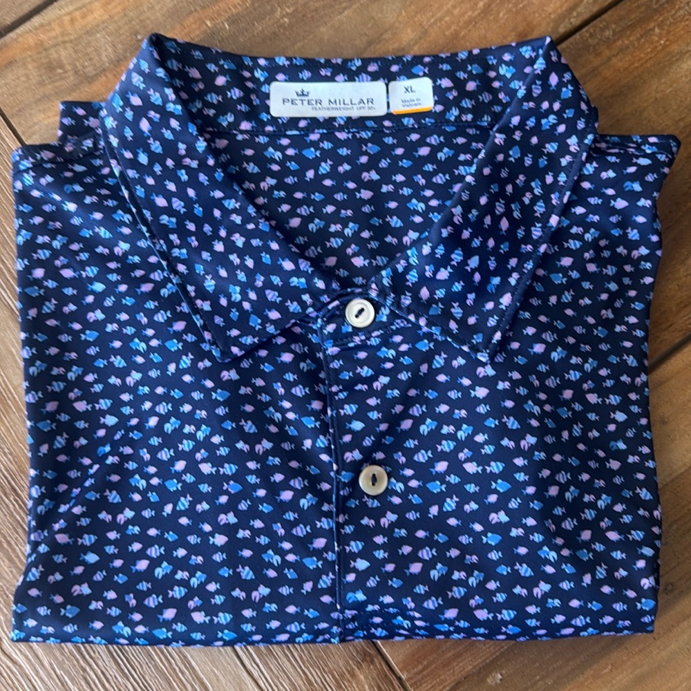 Peter Millar Golf Shirt, XL